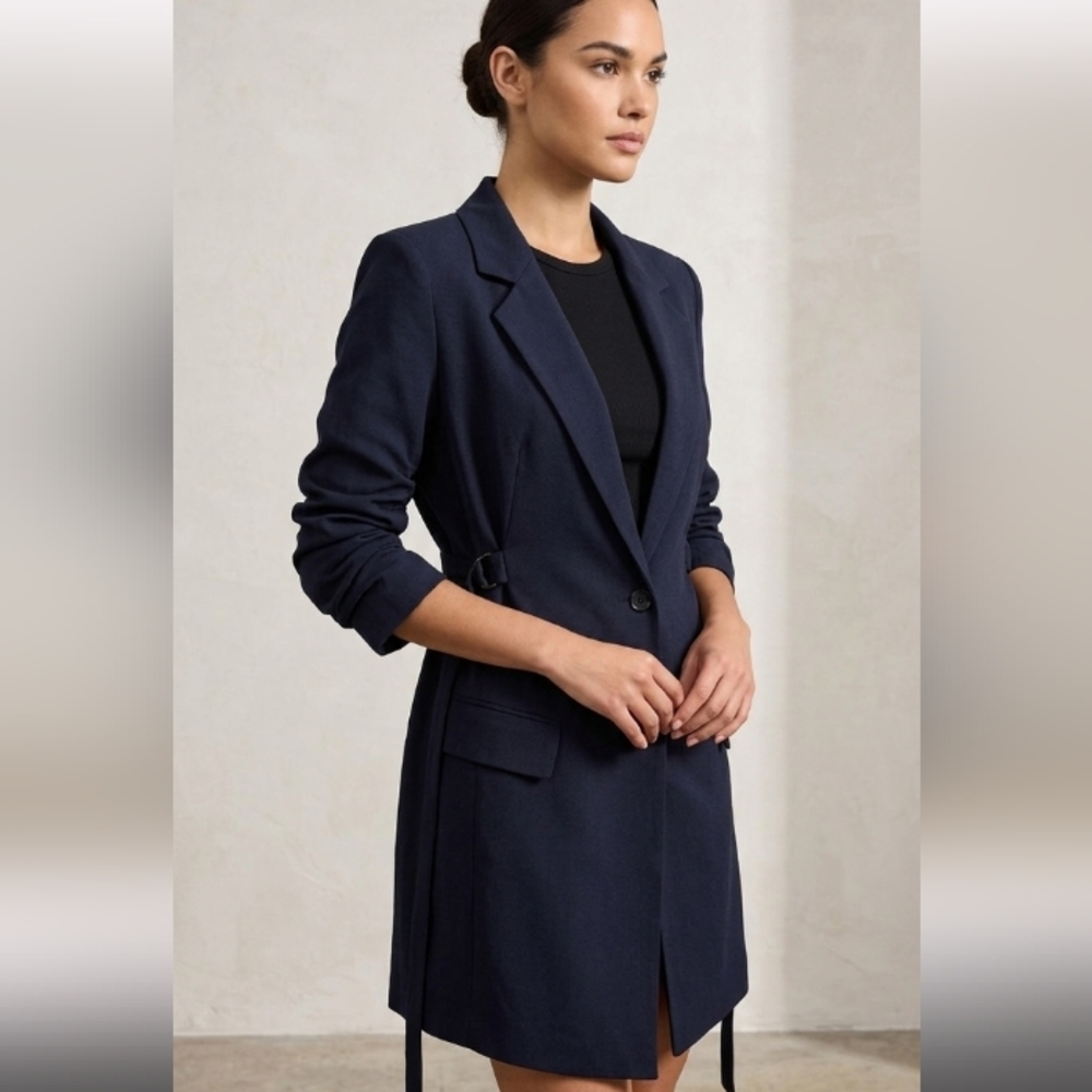 Ann Demeulemeester Tailored Oversize Fleecewool blazer Sz 34/ Xs